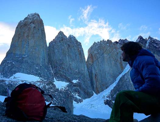 Settling in for the night and watching the "dew-nami" pour in from the valleys below. We went sans-shelter in Torres del Paine, a notion only considerable (and still a moderately foolish one) with a dry-down sleeping bag and the Floodlight jacket. Settling in for the night and watching the "dew-nami" pour in from the valleys below. We went sans-shelter in Torres del Paine, a notion only considerable (and still a moderately foolish one) with a dry-down sleeping bag and the Floodlight jacket.