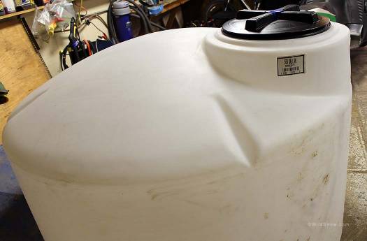 With a diameter of 64 The 550 gallon tank.