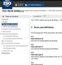 ISO/DIN standards for ski bindings are complex (to the layman) engineering documents that depend on foundational standards such as boot sole shapes (standard 9838 pictured here). In my opinion they're dated and meager, but necessary to a healthy ski equipment industry. A faustian bargain. ISO/DIN standards for ski bindings are complex, but at the same time dated and meager.