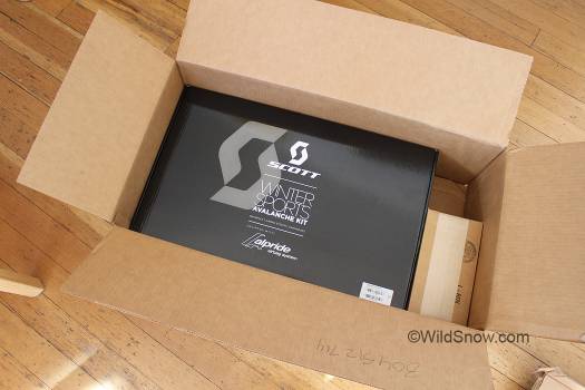 The fancy black box in Scott black on black branding colors. The fancy black box in Scott black on black branding colors.