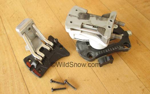 Dynafit Speed Radical with top plate removed. Dynafit Speed Radical with top plate removed.