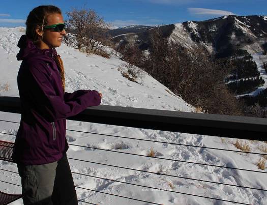On warm days, the Clairvoyant jacket is a bit hot for skiining uphill. But when the breeze picks up at the top, it's perfect for cutting out the chill. On warm days, the Clairvoyant jacket is a bit hot for skiining uphill. But when the breeze picks up at the top, it's perfect for cutting out the chill.
