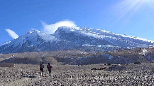 Mustagh Atta winter 2014. So cold you have to approach base camp with altitude boots. Temps on the platuea were -20. On the upper slopes, without wind chill, temps were -95 to -100. Mustagh Atta winter 2014. So cold you have to approach base camp with altitude boots. Temps on the platuea were -20. On the upper slopes, without wind chill, temps were -95 to -100.