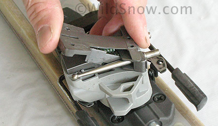 Getting the compensation plate inserted is a bit tricky. Video shows it better than this, but basically you insert the lower flanges first as shown, then drop the rear down. Getting the compensation plate inserted is a bit tricky. Video shows it better than this, but basically you insert the lower flanges first as shown, then drop the rear down.