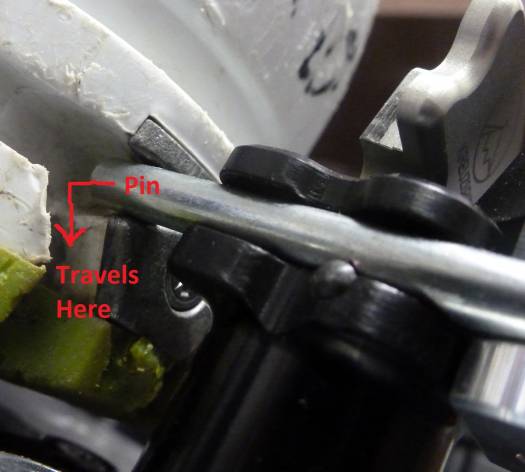 Vertical heel release with most tech bindings is a matter of metal pins sliding through a boot fitting. Vertical heel release with most tech bindings is a matter of metal pins sliding through a boot fitting.
