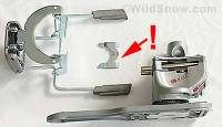 Comfort binding with brake parts. Comfort binding with brake parts.
