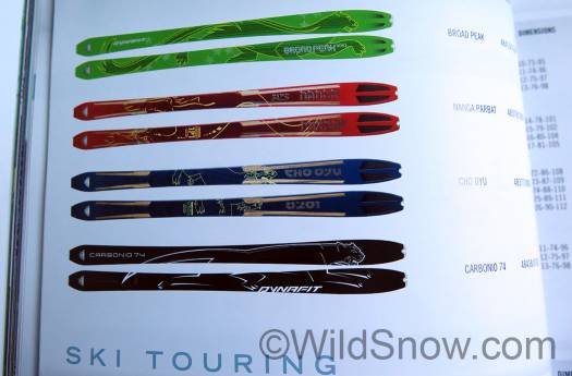 Dynafit 'Ski Touring' category for 2015-2016 greener Broad Peak at top. Carbonio is 'interesting' at about a kilo per ski. Dynafit 'Ski Touring' category for 2015-2016 greener Broad Peak at top. Carbonio is 'interesting' at about a kilo per ski.