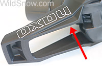 Naxo heel lever, beefed in later versions. Naxo heel lever, beefed in later versions.