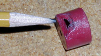 Worn thimble bushing, easily replaced. Worn thimble bushing, easily replaced.