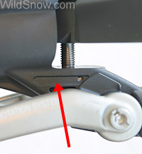 Void under height adjustment rod is filled with plastic. Void under height adjustment rod is filled with plastic.