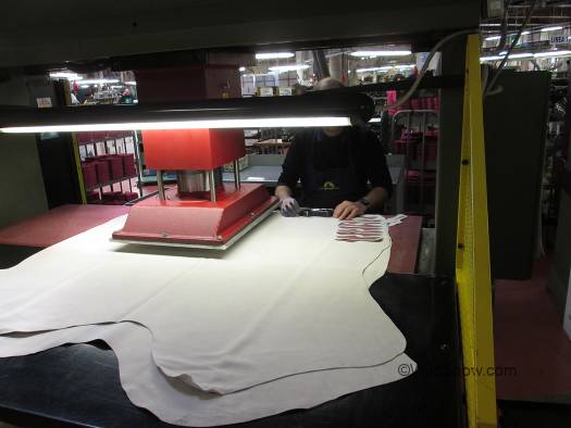 Leather cutting is laid out by hand for the most efficient use of the best material. Apparantly only a human mind can do this. Leather cutting is laid out by hand for the most efficient use of the best material. Apparantly only a human mind can do this.