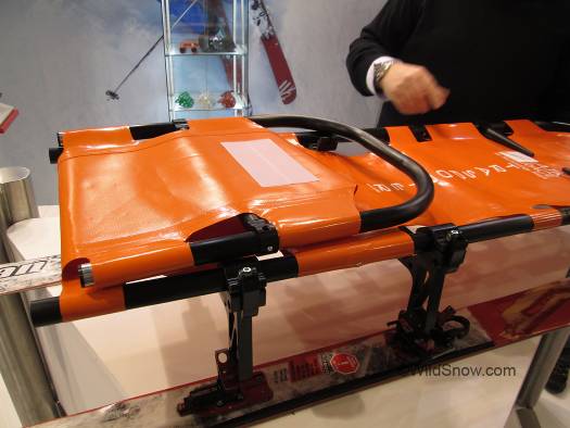 In all seriousness, check out this uber-trick rescue sled that snaps into ATK bindings. In all seriousness, check out this uber-trick rescue sled that snaps into ATK bindings.