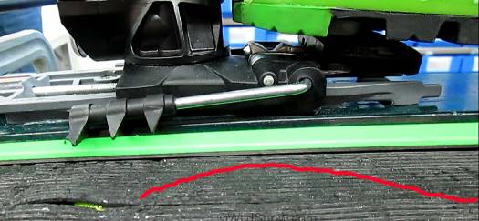 It's known that with classic tech bindings, ski flex plays quite some role in how much release force the binding really requires to let go, as opposed to what you assume from the numbers printed on the housing.
