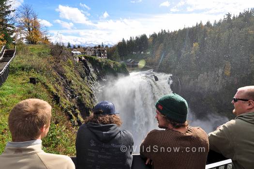 A lunch break spent at nearby Snoqualmie Falls.