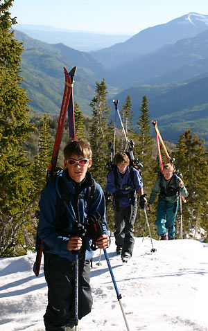On the way up — we saw a newborn elk on this ridge. On the way up -- we saw a newborn elk on this ridge.