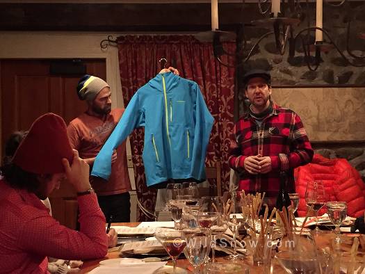 Glen and Christian showcasing the new Refugative Jacket – a 3 layer Gore-Tex shell with circular knit backing -- packable and light. Glen and Christian showcasing the new Refugative Jacket – a 3 layer Gore-Tex shell with circular knit backing -- packable and light.