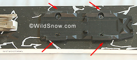 This plate on ski is what engages under the heel. to latch for downhill skiing. This plate on ski is what engages under the heel. to latch for downhill skiing.