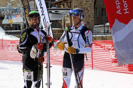 Cripple Creek Backcountry co-owner Doug Stenclik and partner Brian Edmiston finishing in the top ten (6:34).