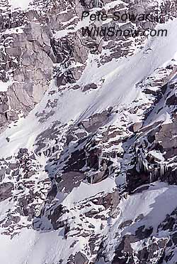 Detail of lower crux on Capitol east face. Detail of lower crux on Capitol east face.