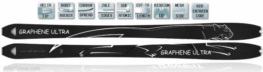 Graphene Ultra is the lightest ski ever produced. Available now. Graphene Ultra is the lightest ski ever produced. Available now.