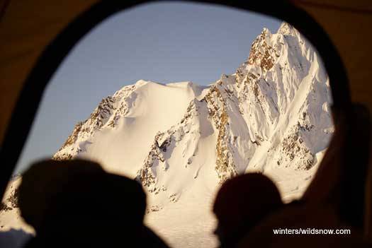 Not bad views out the tent door. Not bad views out the tent door.