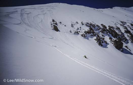The best of both worlds near Independence Pass. Sometimes even great pow can be found in stable spring conditions. The best of both worlds near Independence Pass. Sometimes even great pow can be found in stable spring conditions.