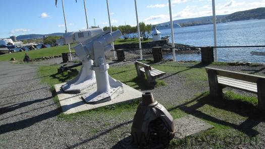 Outside at the maritime museum, these are harpoon canons for whales--not exactly PC but a big part of Norwegian heritage. Outside at the maritime museum, these are harpoon canons for whales--not exactly PC but a big part of Norwegian heritage.