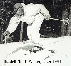 Bud Winter at Camp Hale, Colorado. Bud Winter at Camp Hale, Colorado.