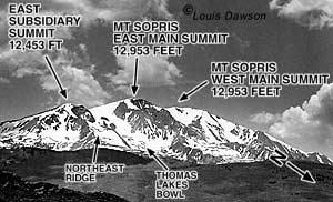Mount Sopris, Colorado as viewed from the east. Mount Sopris, Colorado as viewed from the east.