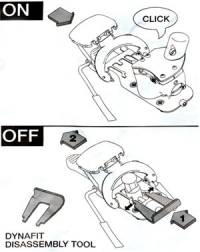 The Comfort brake was designed to be field removable with the tool shown above, but it came off too easily and must be installed with an extra part that obviates the convenience of removal and replacement in the field. Expect this to be fixed in the future. The Comfort brake was designed to be field removable with the tool shown above, but it came off too easily and must be installed with an extra part that obviates the convenience of removal and replacement in the field. Expect this to be fixed in the future.
