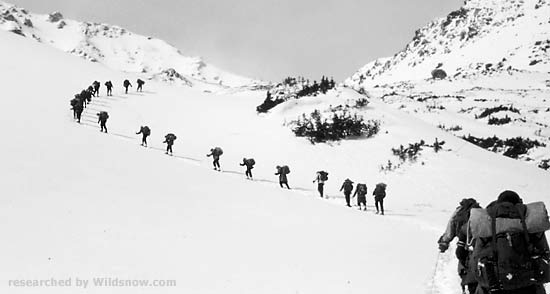The troopers approach Darling Pass in 1944. The troopers approach Darling Pass in 1944.