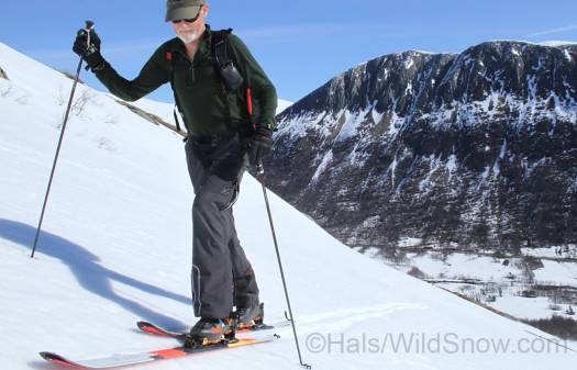 Myself on the Volkl & Marker Kingpin rig, near Oppdal Norway.