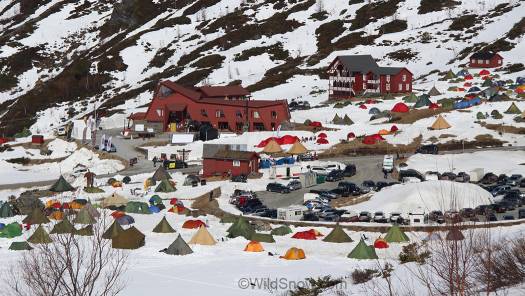 Turtagro Hotel and the High Camp tents.