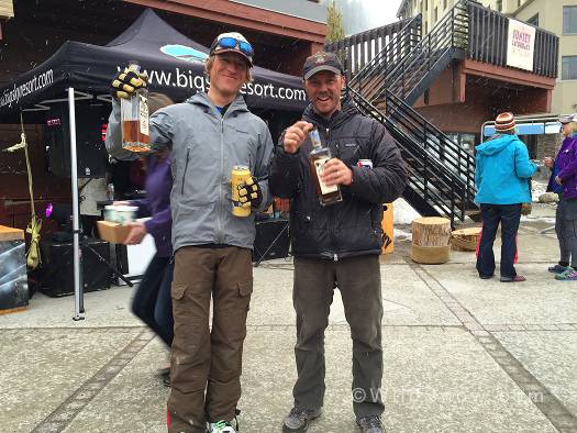 Race co-directors Noah and Casey cheer some Montana whiskey in celebration of successfully pulling off this race. Race co-directors Noah and Casey cheer some Montana whiskey in celebration of successfully pulling off this race.