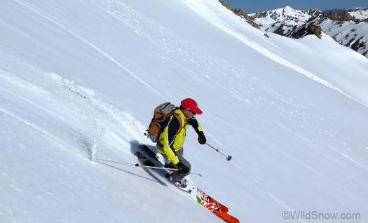 Scott testing Fischer skis on Independence Pass just a few weeks ago.