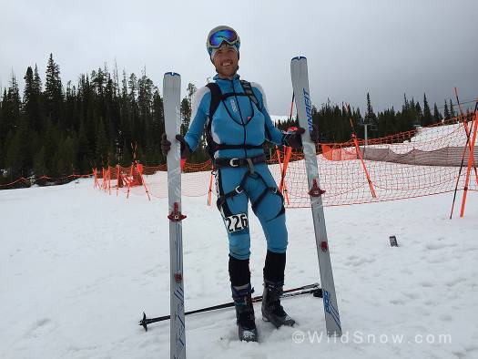 Ultra Runner super star Mike Foote shares a smile and his tools of the trade.