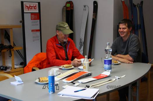 Lou and Werner Koch checking out Contour skins and a few other goodies this spring in Austria.