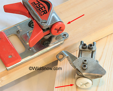 One fascinating aspect of this binding is how the heel torsional (sideways) release spring and cap were based on that of the Iser binding, as shown. One fascinating aspect of this binding is how the heel torsional (sideways) release spring and cap were based on that of the Iser binding, as shown.