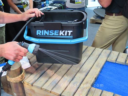 Designed by a surfer, will work for cleaning your mountain gear too.