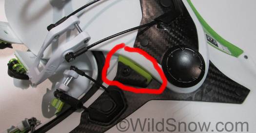 Interestingly, a removable and cushioned hard stop is also included. Note you could remove this as well as grinding out the molded stops in order to ease the cuff flex. Interestingly, a removable and cushioned hard stop is also included. Note you could remove this as well as grinding out the molded stops in order to ease the cuff flex.