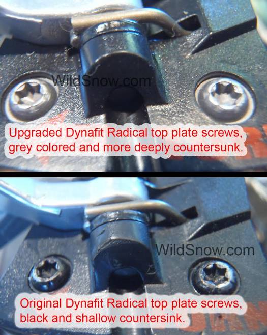 Apparently there are two versions of the reinforced binding out there, one with original black screws, and one with grey screws that in our opinion after research are stronger. A reader kindly sent these photos over, I'll do a more detailed screw comparo when I have more of this seasons retail bindings on hand. We are not sure where to go with this. Aparantly there are two versions of the reinforced binding out there, one with original black screws, and one with grey screws that in our opinion after doing research are stronger. A reader kindly sent these photos over, I'll do a more detailed screw comparo when I have more of this season's retail bindings on hand.