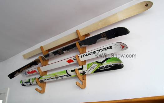 Installed and filled with ski touring backcountry skis in our living room. Installed and filled with ski touring backcountry skis in our living room.