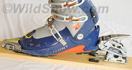sumatic-total Su-matic backcountry skiing binding was ingenious, but was heavy and allowed little heel lift.