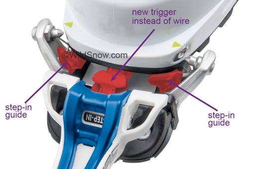 Vipec Black continues the use of step-in guides added to Vipec last winter, with the addition of an upgraded trigger mechanism. Vipec Black continues the use of step-in guides added to Vipec last winter, with the addition of an upgraded trigger mechanism.