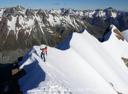 Adam Fabrikant entering the final pitch off of Mount Dixon.