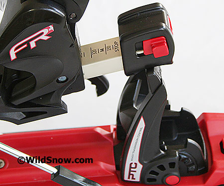 Red device on heel latch is the excellent "anti insta-tele" feature. Red device on heel latch is the excellent "anti insta-tele" feature.