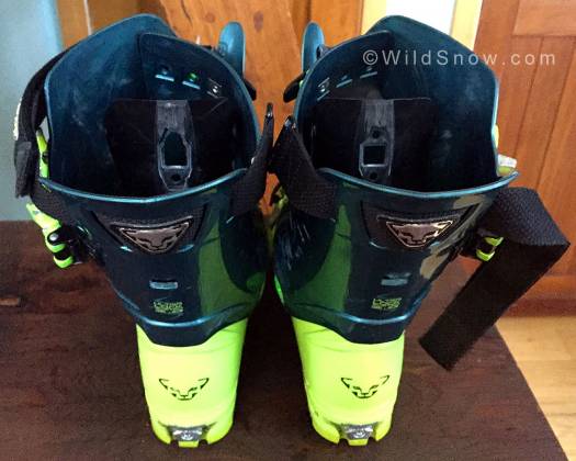 A side by side comparison of the aluminum plate that the top buckle locks into for “ski-mode”. The left boot shows the plate that has been filed down, and the right is a normal TLT6 configuration. A side by side comparison of the aluminum plate that the top buckle locks into for “ski-mode”. The left boot shows the plate that has been filed down, and the right is a normal TLT6 configuration.