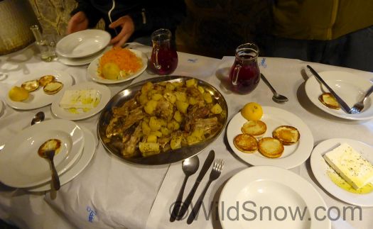 From the feta cheese to the potatoes, you'll get our fill anywhere in Greece you sit down for a meal. From the feta cheese to the potatoes, you'll get our fill anywhere in Greece you sit down for a meal.