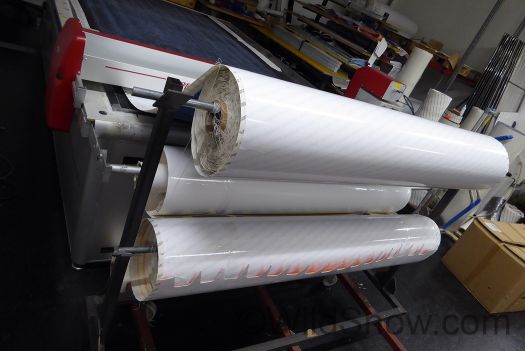 The Contour Hybrid skin material comes in rolls, then gets shaped on a computer controlled cutting table. The Contour Hybrid skin material comes in rolls, then gets shaped on a computer controlled cutting table.