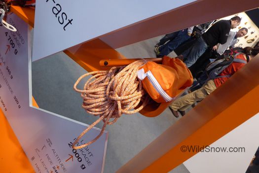 Next stop Petzel, where they've got a non-dynamic "aramid" fiber glacier cord and rescue kit. Next stop Petzel, where they've got a non-dynamic "aramid" fiber glacier cord and rescue kit.